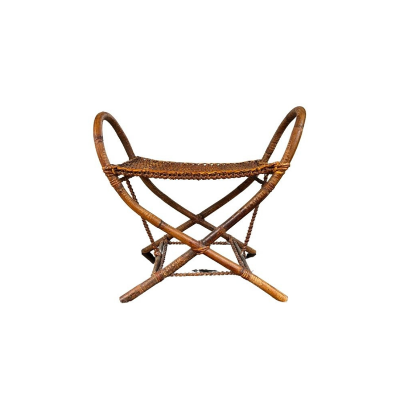 1930s Tribal Bamboo Bench