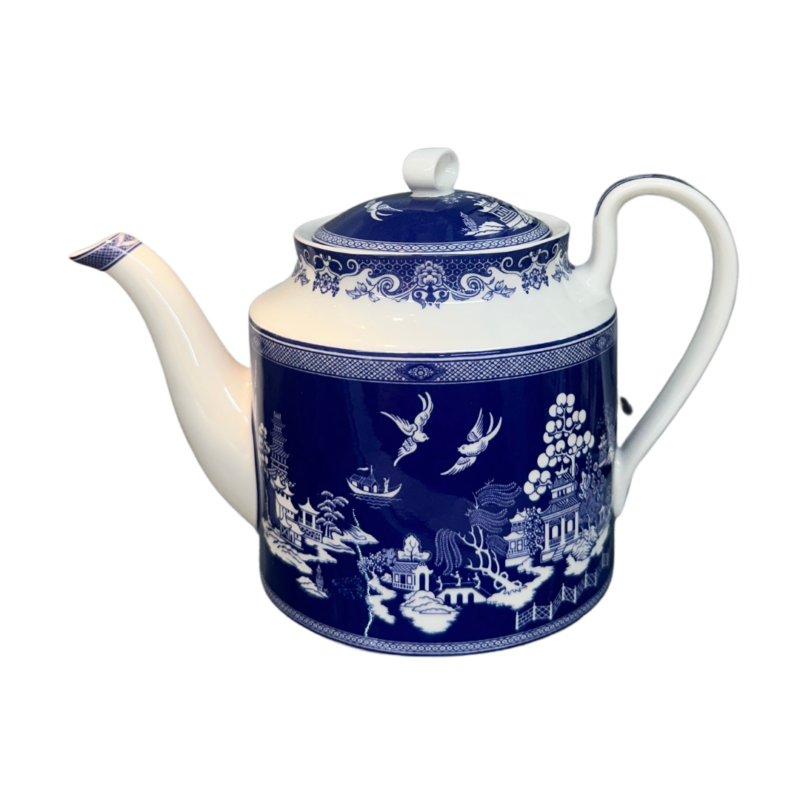 Blue Willow Bone China Teapot