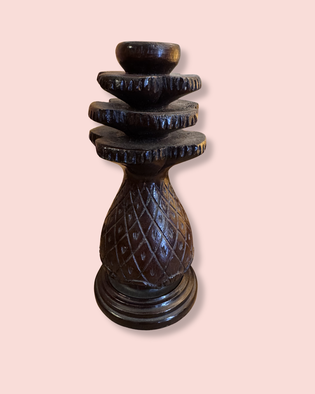 Vintage wooden pineapple