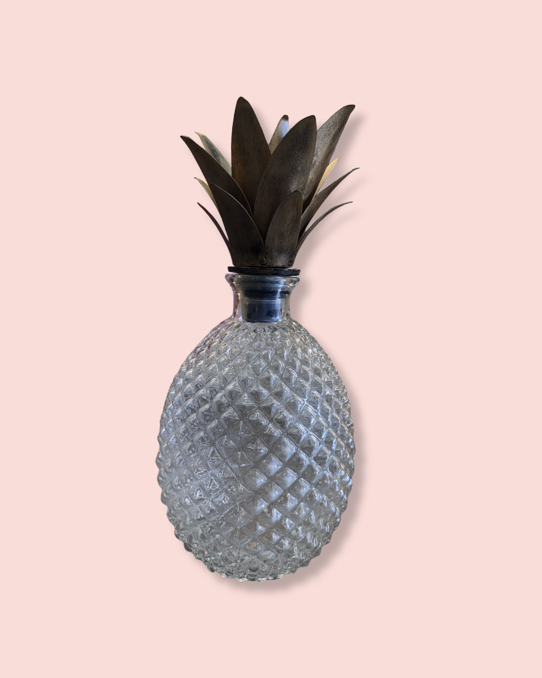Vintage Glass Pineapple Decanter